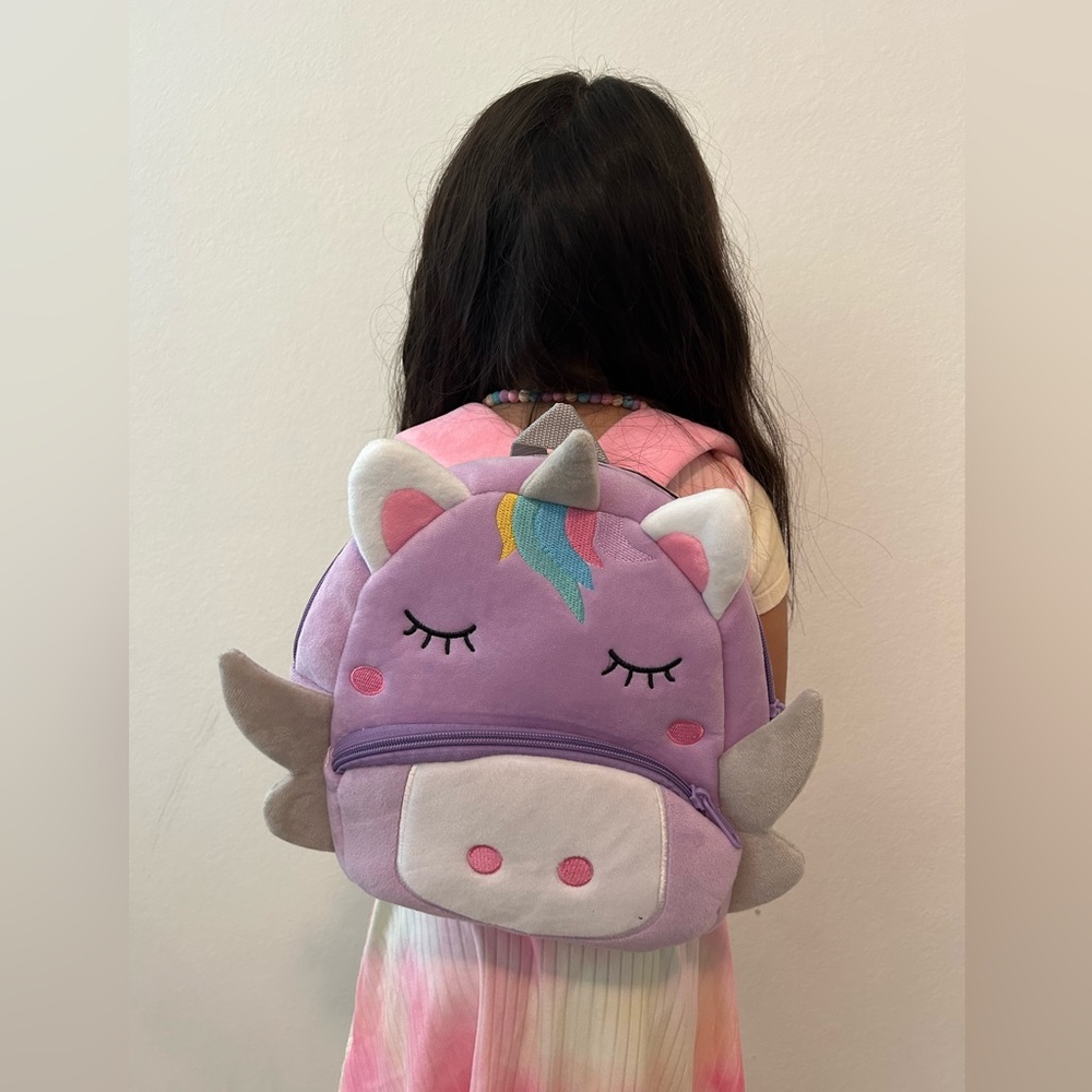 Toddler Plush Zoo Animal Backpack Bag 10" Preschool for 2-6 year old’s NWT - Picture 2 of 6